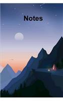 Notes: Notebook with 120 Page Blank Lined Softcover for Journaling and Writing