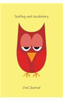 Spelling and Vocabulary Owl Journal