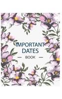 Important Dates Book