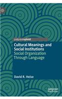 Cultural Meanings and Social Institutions
