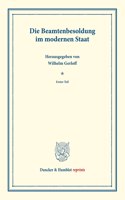 Die Beamtenbesoldung Im Modernen Staat