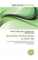 Australian Cricket Team in 2007-08: (English)