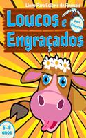 Livro Para Colorir de Animais Loucos e Engraçados Para Crianças