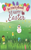 Happy Easter Activity Book for Toddlers 1-3