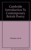 An Introduction to Contemporary British Poetry