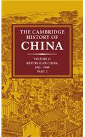 Cambridge History of China: Volume 13, Republican China 1912-1949, Part 2