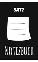 Satz Notizbuch