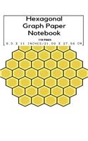 Hexagonal Graph Paper Notebook, 110 pages 8.5 x 11 inches, 21.59 x 27.94 cm