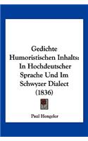 Gedichte Humoristischen Inhalts