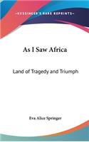 As I Saw Africa
