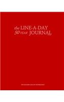 The Line-A-Day 50 Year Journal Cherry