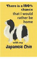 There is a 100% chance that I would rather be home with my Japanese Chin: For Japanese Chin Dog Fans