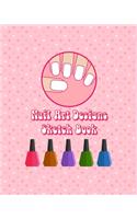 My Nail Art Nails Design Ideas Sketch Book with Nail Template Pages
