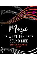 Lesson Planner: 2020 Weekly and Monthly Organizer for Music Teachers with Inspirational Saying - Teacher Agenda for Class Planning and Organizing - Week to Week Ove(28 2020 Teacher Planners)