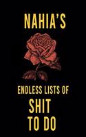 Nahia's Endless Lists of Shit to do