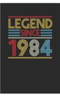 Legend Since 1984: Dotted Bullet Notebook (6" x 9" - 120 pages) Birthday Themed Notebook for Daily Journal, Diary, and Gift