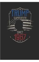 Trump Supporter Since 1967: Small Lined Notebook - Birthday Gift Idea For Women And Men