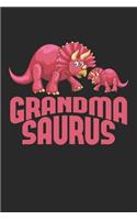 Grandma Saurus: Cute Dinosaur Grandmother Dino Notebook 6x9 Inches 120 lined pages for notes Notebook 6x9 Inches - 120 lined pages for notes, drawings, formulas - O