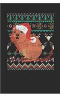 Christmas Sweater - Quokka: Blank Lined Notebook / Journal (6 X 9) - Christmas Gift for Kids, Teens, Mom And Dad