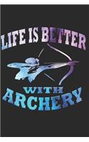 Bogenschießen: Bogenschießen Notizbuch die Perfekte Geschenkidee für Bogenschützen oder Pfeil und Bogen Fans. Das Taschenbuch hat 120 weiße Seiten mit Punktraster 