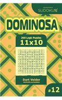 Sudoku Dominosa - 200 Logic Puzzles 11x10 (Volume 12)