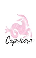 Capricorn: Grimoire Spell Casting Journal Pink