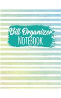 Bill Organizer Notebook