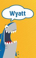 Wyatt: Personalized Shark Blood Sugar Diet Diary Journal Log Featuring 120 Pages 6x9