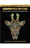 Erwachsene thematische Malbücher (Geheimnisvolle Wildtiere): Dieses Buch besteht aus 30 Malblätter, die zum Ausmalen, Einrahmen und/oder Meditieren verwendet werden können: Dieses Buch kann fotokopiert, gedruc(5 Erwachsene Thematische Malbücher)
