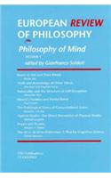 European Review of Philosophy: Volume 1, Philosophy of Mind