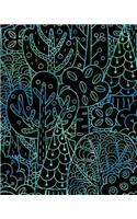 Journal Notebook Forest Trees Pattern 7