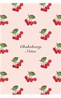 Chokeberry Notes: 6"x9" Notebook Watercolor Texture Design Fruit Pattern Cover. 108 Blank Lined Pages Matte Softcover Note Book Journal