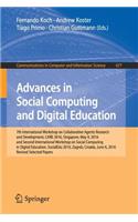 Advances in Social Computing and Digital Education