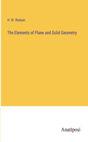 Elements of Plane and Solid Geometry