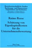 Schaetzung Von Eigenkapitalkosten Fuer Die Unternehmensbewertung