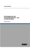 Reichstagsbrand und Ermächtigungsgesetz - eine Schulbuchanalyse