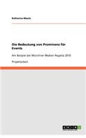Die Bedeutung von Prominenz für Events