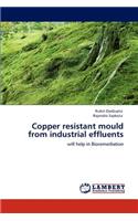 Copper resistant mould from industrial effluents