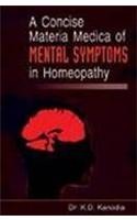 Concise Materia Medica of Mental Symptoms in Homeopathy