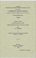 Incerti Auctoris Chronicon Anonymum Pseudo-Dionysianum Vulgo Dictum, II. Accedunt Iohannis Ephesini Fragmenta, Curante Brooks, E.W. Syr. 53. = Syr. III, 2: (Syr. III, 2), T.