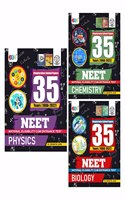 JBC PRESS 35 Previous Year NEET Questions and Solutions, NEET 2023 Preparation Books, Revised Edition, Every NTA Neet 35 Years Questions, Physics Chemistry Biology