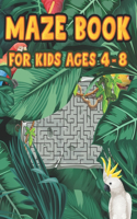 Maze Book For Kids Ages 4-8