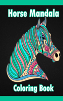 Horse Mandala Coloring Book