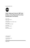 Failure Models and Criteria for FRP Under In-Plane or Three-Dimensional Stress States Including Shear Non-Linearity