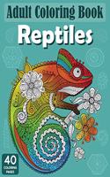 Adult Coloring Book Reptiles