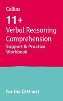 11+ Verbal Reasoning Comprehension Support and Practice Workbook: For the Cem 2021 Tests