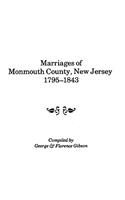 Marriages of Monmouth County, New Jersey, 1795-1843