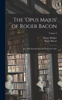 'Opus Majus' of Roger Bacon