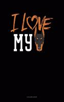 I Love My Doberman: 8 Column Ledger(1127 8 Column Ledger)
