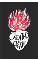 Created to Create, Sketch and Reflection Journal for Artists
